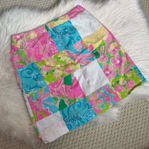 Vintage Lilly Pulitzer Patchwork Golf Skirt